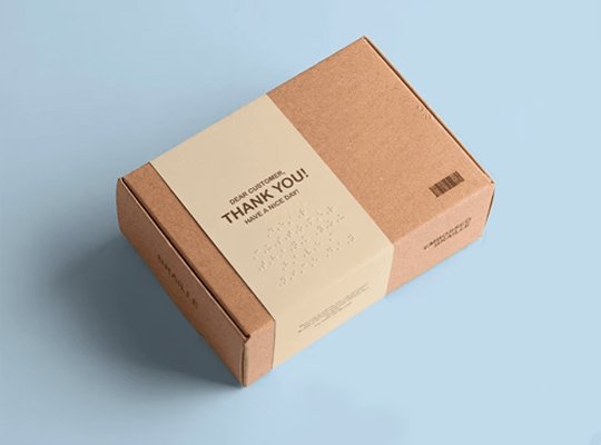 Paper packaging inserts and printed bands for ecommerce orders