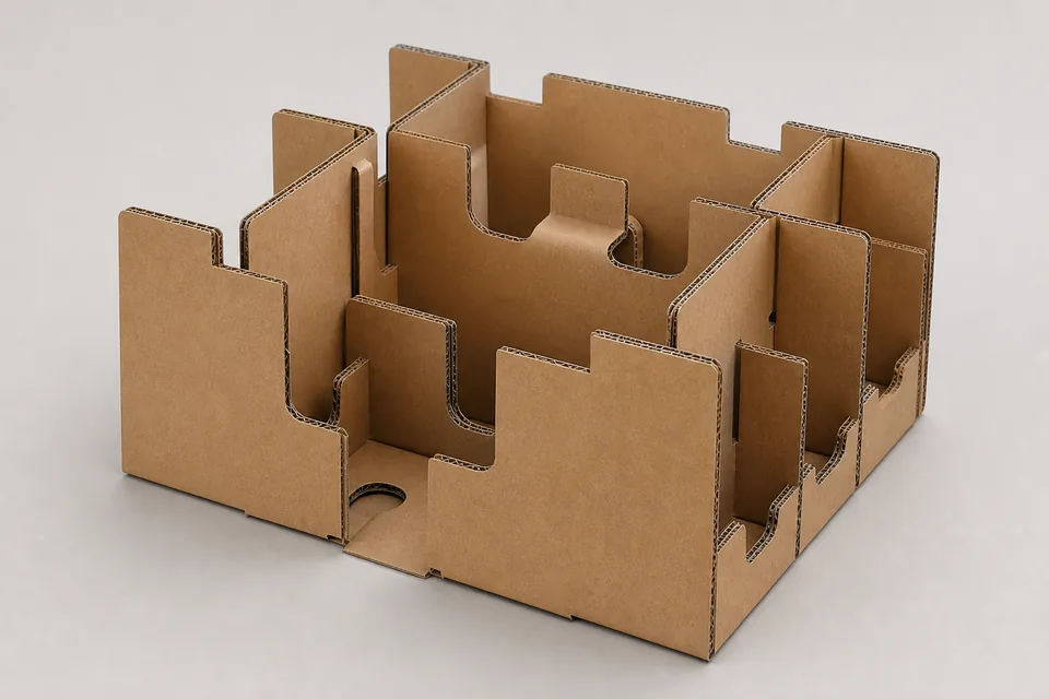 Paper dividers custom packaging example