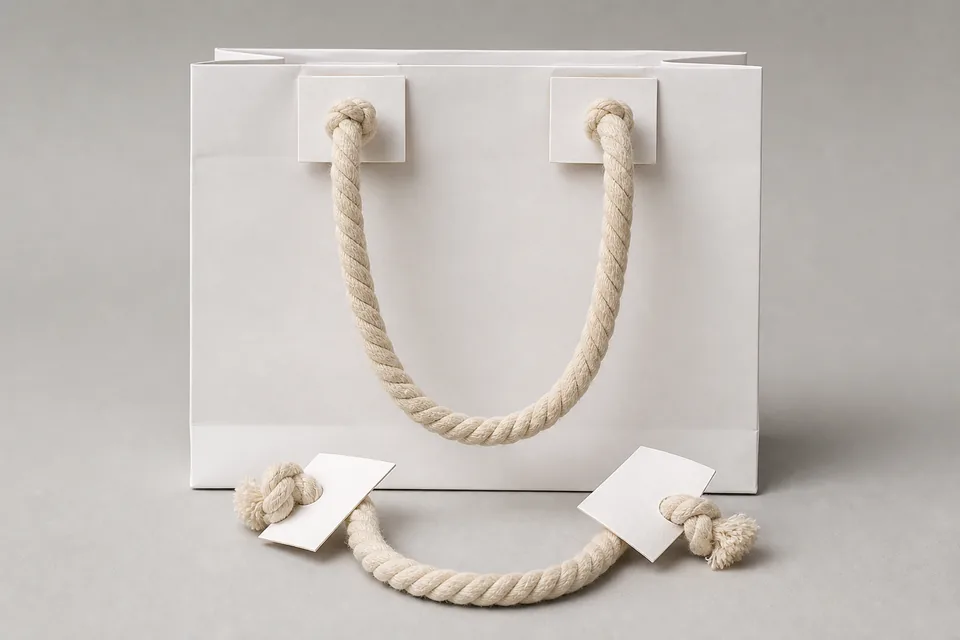 Cotton rope handles custom packaging example