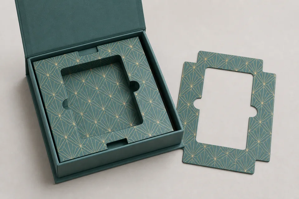 Printed insert custom packaging example