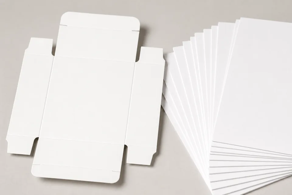 White liner custom packaging example
