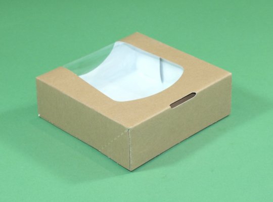 Window paper boxes for food and bakery packaging
